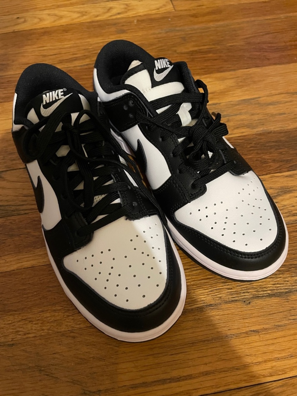 Nike Women’s Panda Dunk Low-Black/White Sneakers - Classic Swoosh